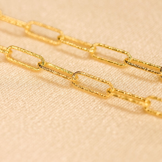 The Diamond Paper Clip Chain